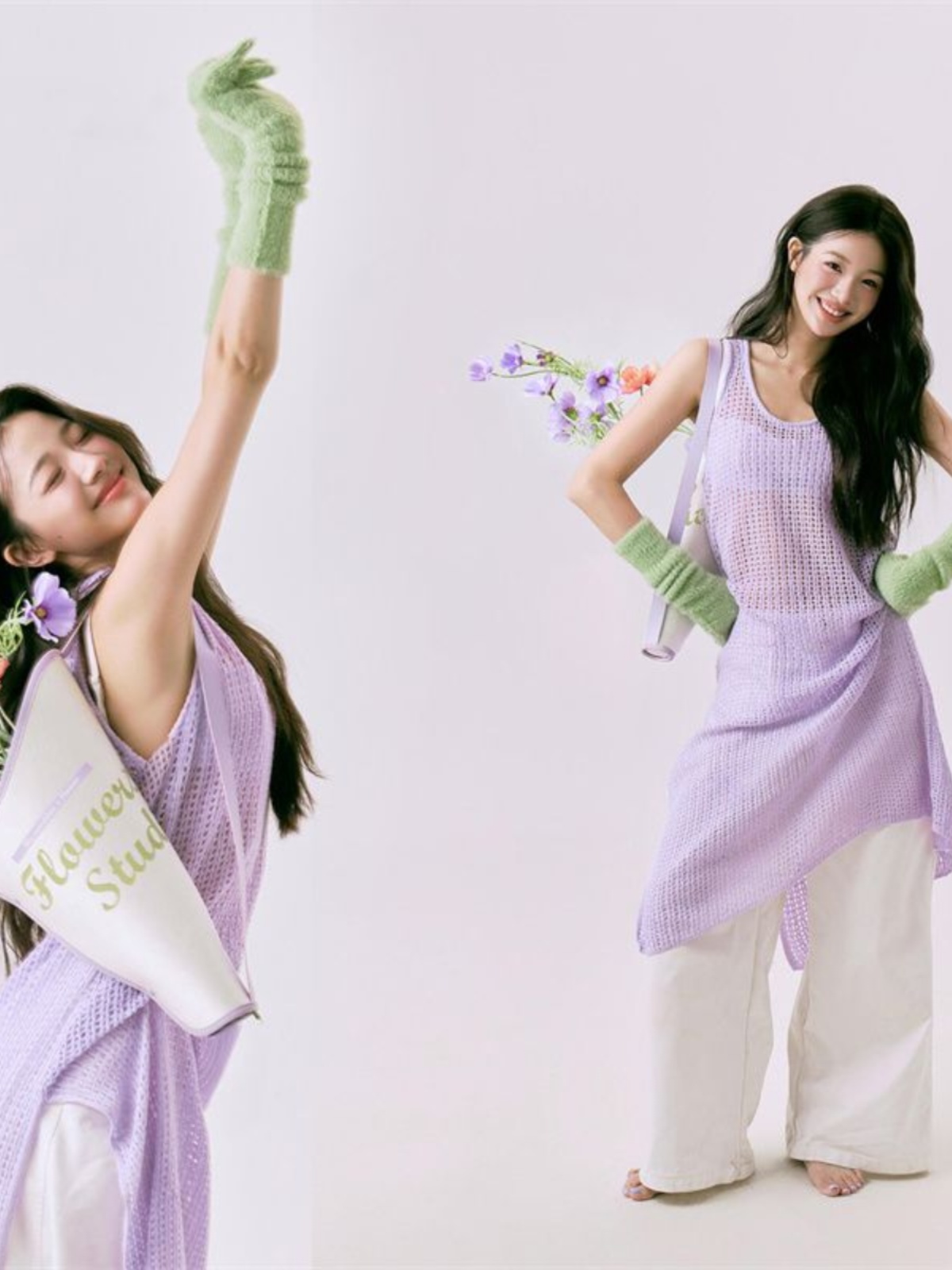 Ethnic Fashion Photography - Romantyczny wiosenny zestaw do sesji zdjęciowej