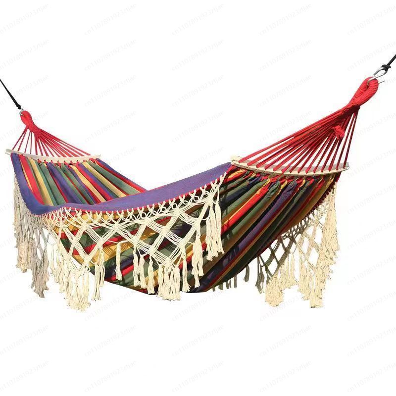 Ethnic Styling Tips - Hamak w stylu bohemy z frędzlami,