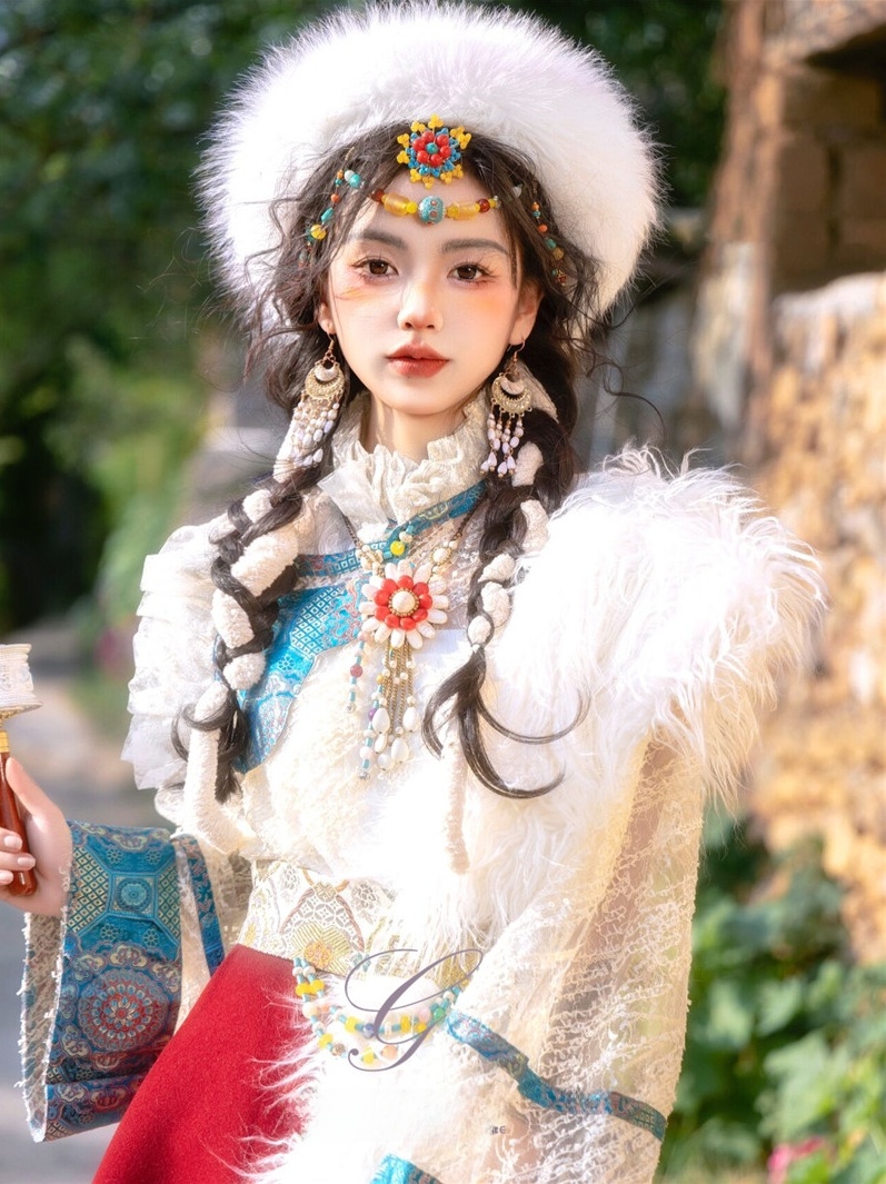 Tibetańskie etniczne ubrania d – Ethnic Fashion Photography recenzja i cena