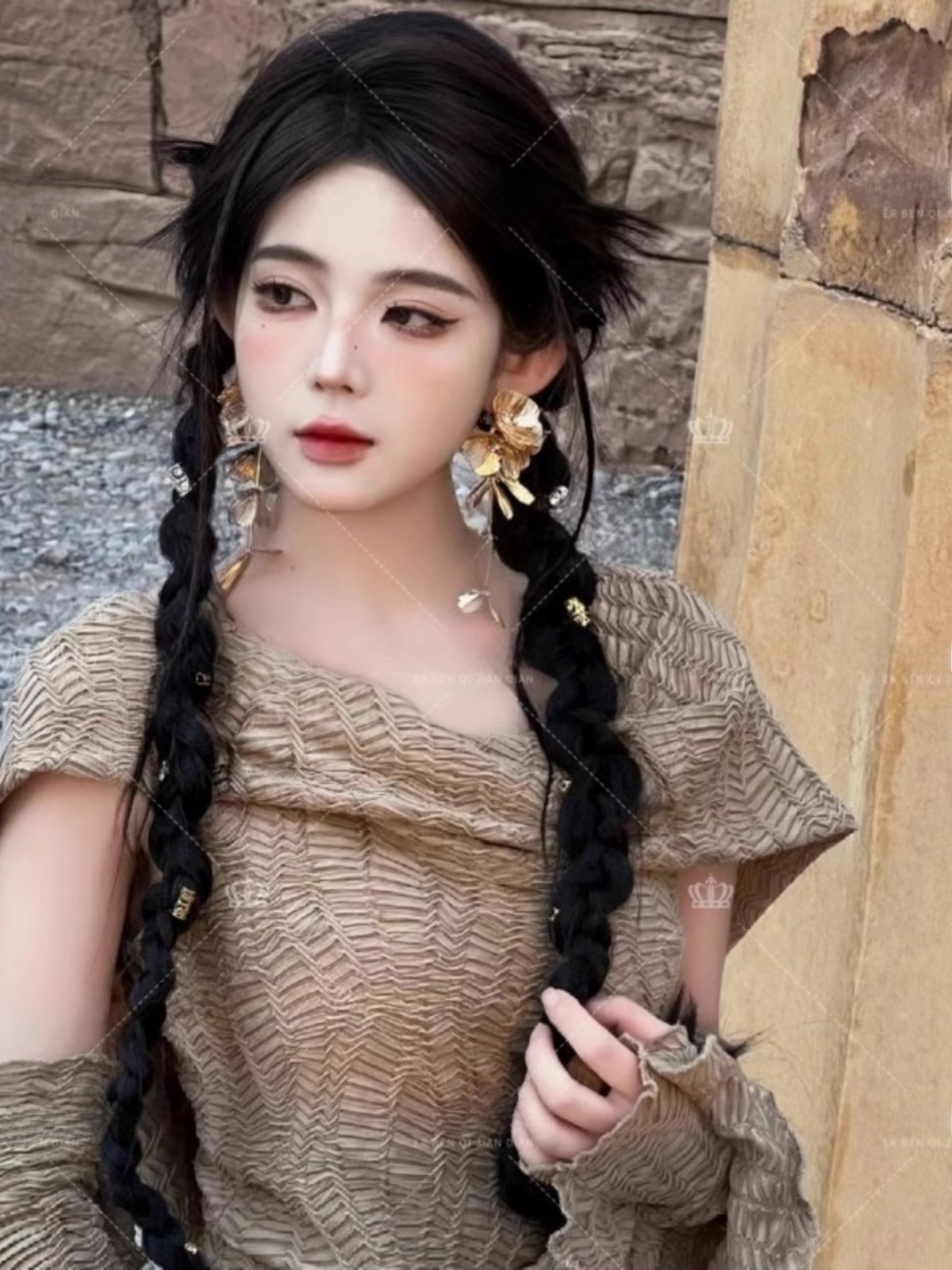 Długa sukienka w stylu pustynn – Ethnic Fashion Photography recenzja i cena