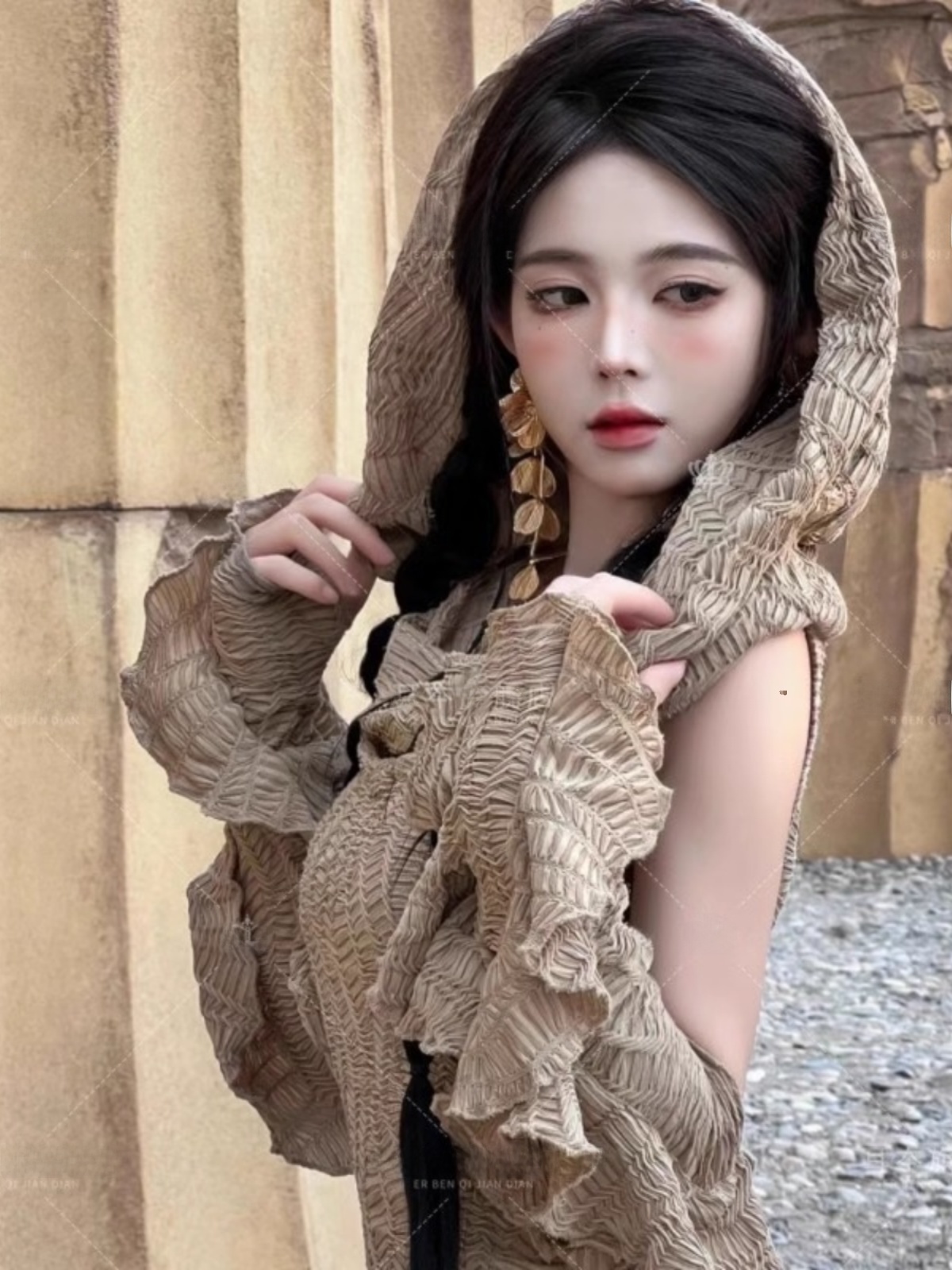 Długa sukienka w stylu pustynn – Ethnic Fashion Photography recenzja i cena