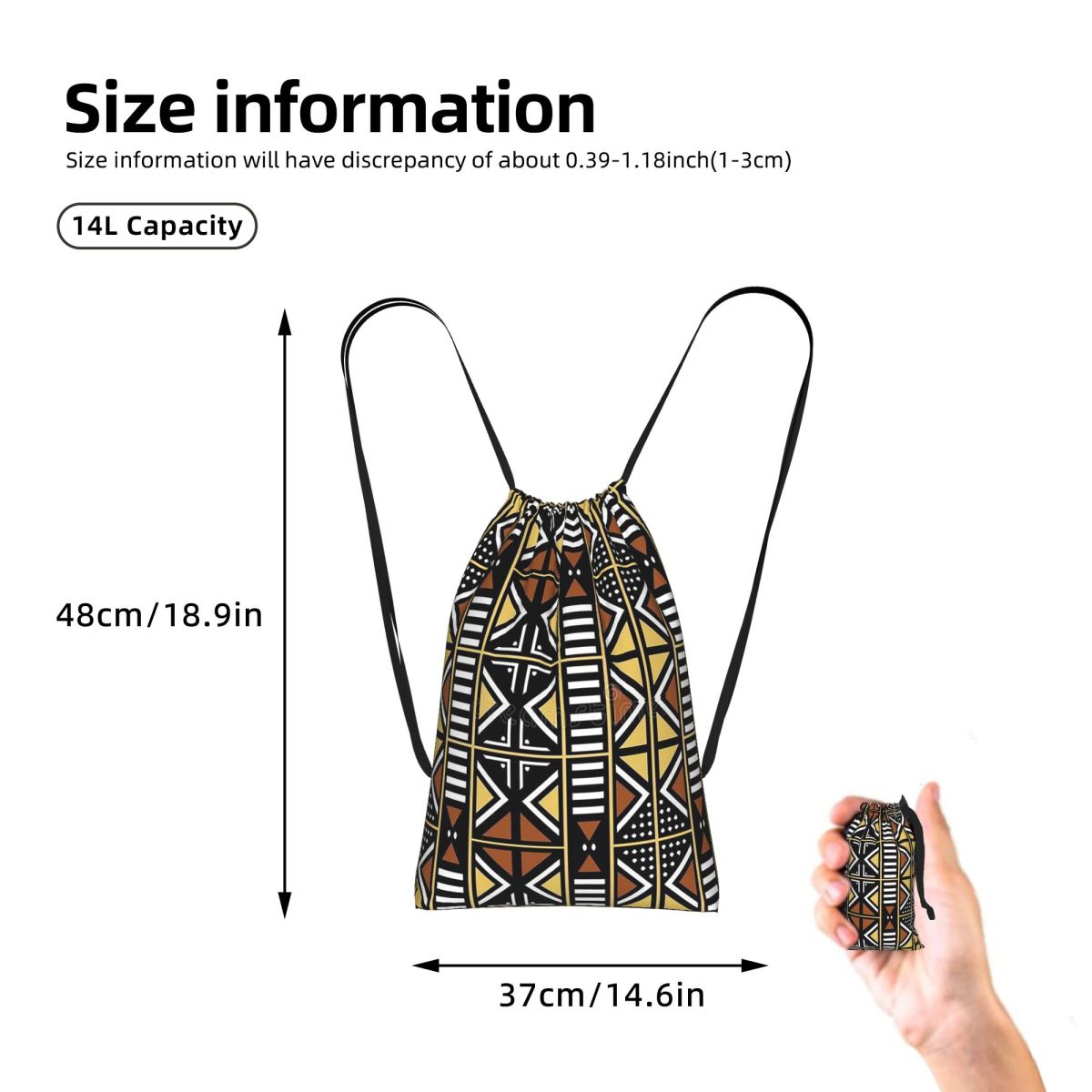 Plecaki z tkaniny bogolan z af – Ethnic Fashion Book recenzja i cena