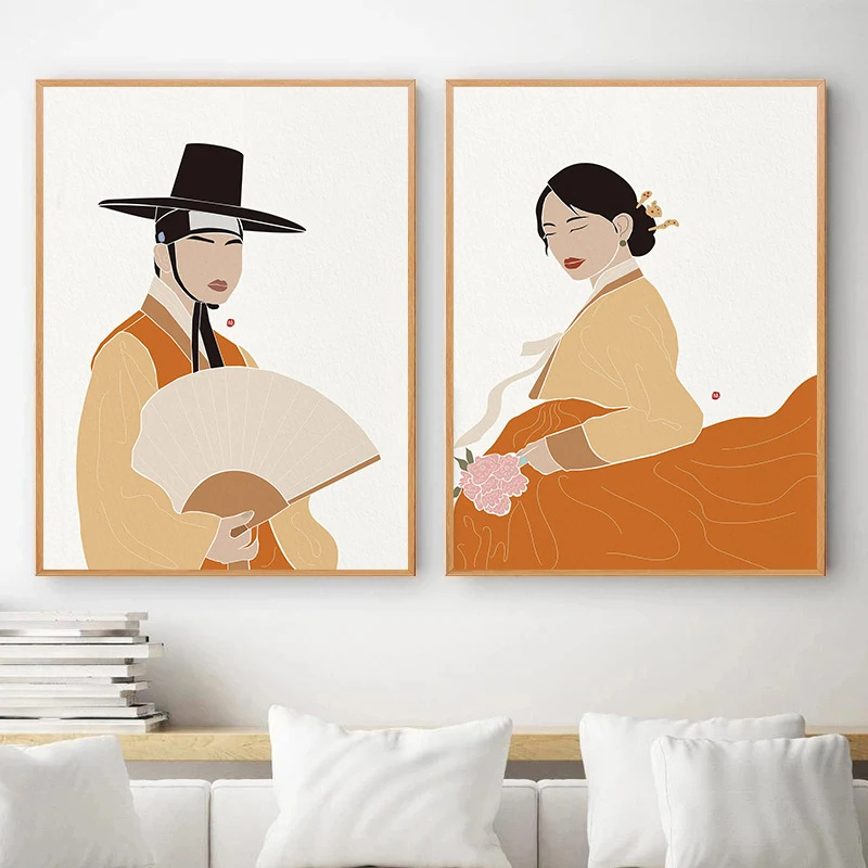 Plakaty i reprodukcje w stylu  – Hanbok Modern Set recenzja i cena