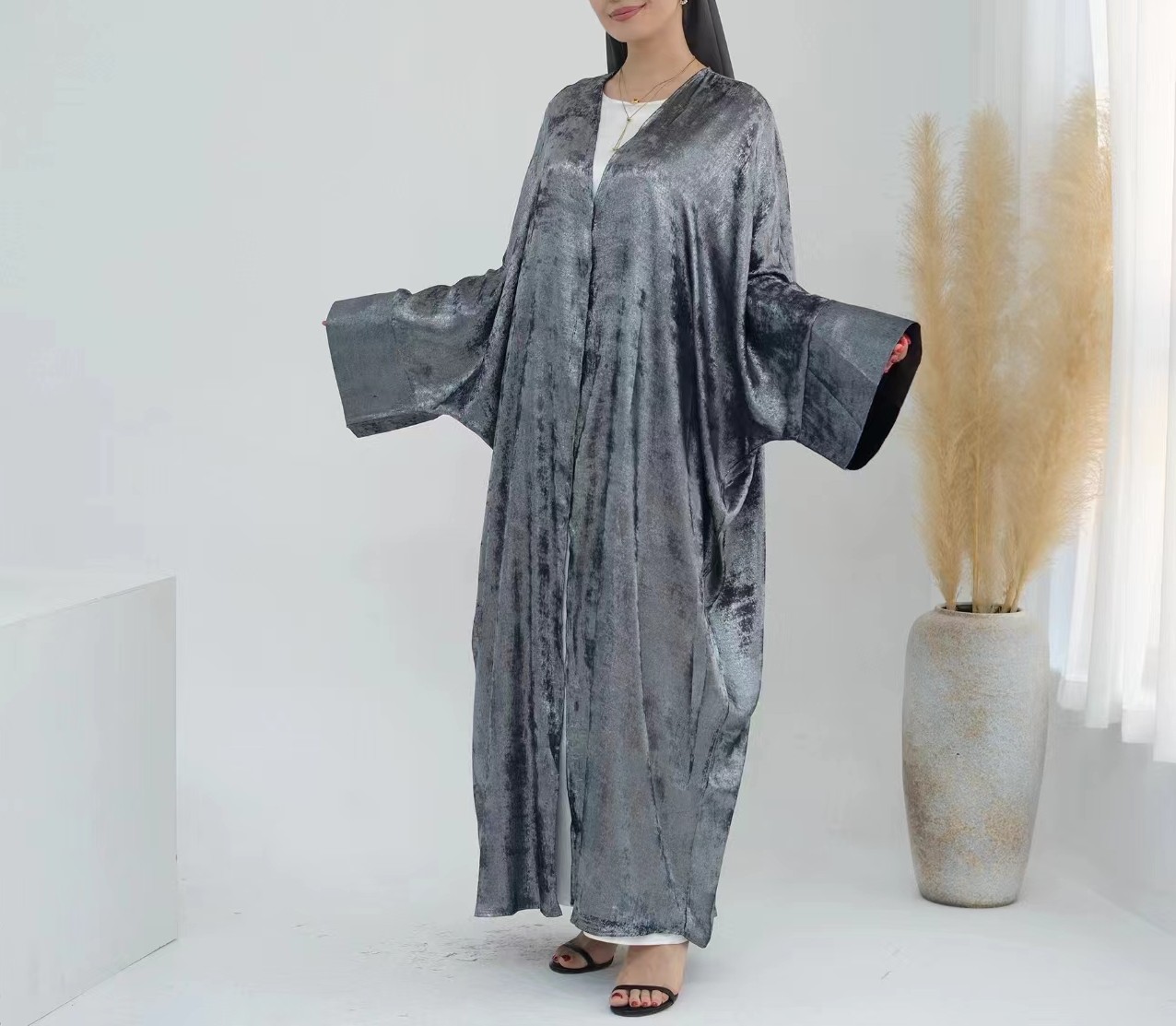 Modna sukienka kardigan z patc – Ethnic Fashion Dress recenzja i cena